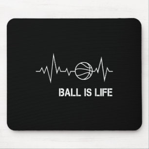 Basketball Heartbeat Big My Life Baller Player Coa Mouse Pad