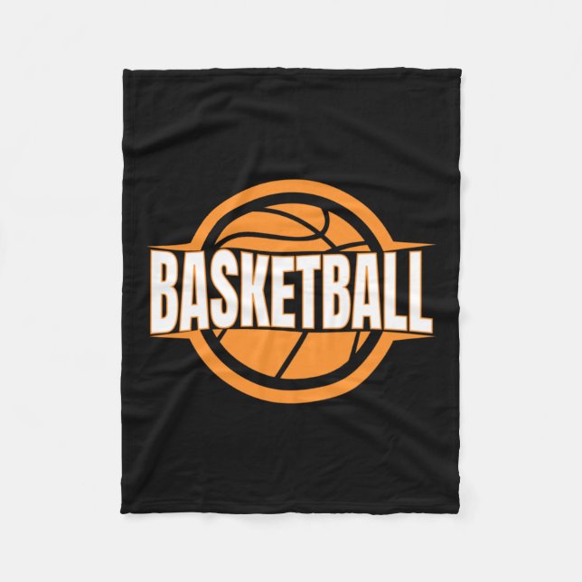Basketball Heartbeat  Fleece Blanket (Front)