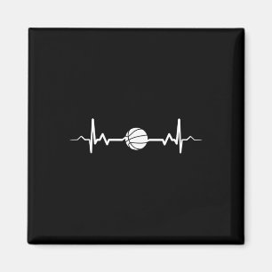 Basketball Heartbeat Gift Idea 1  Magnet
