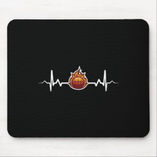 Basketball Heartbeat Gift Idea  Mouse Pad