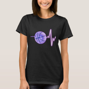 Basketball Heartbeat - Newest Funny Basketball T-Shirt