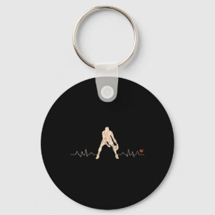 Basketball Heartbeat Player Gift 1 Keychain