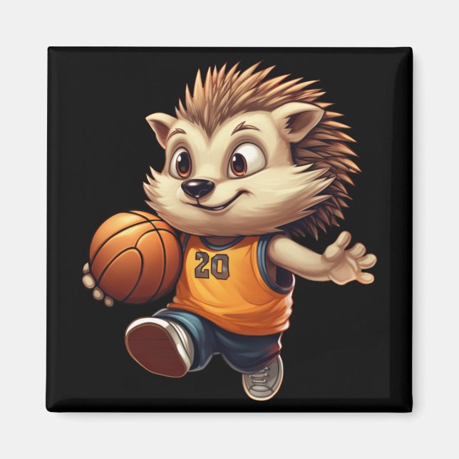 Basketball Hedgehog 1  Magnet (Front)