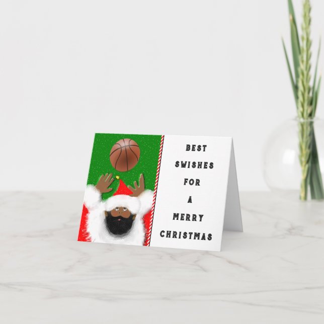 basketball holiday greeting cards (Front)
