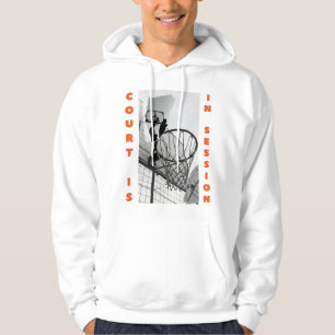 Basketball hoody with front and back quote