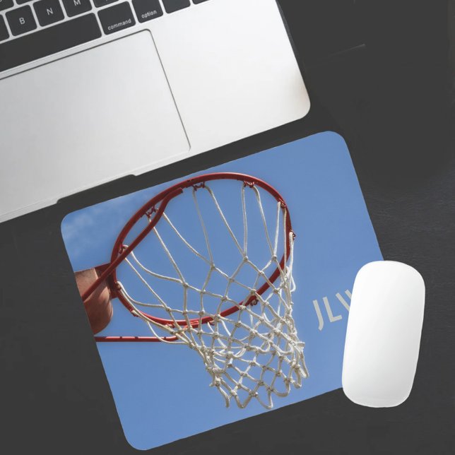 Basketball Hoop Blue Sky Personalized Photographic Mouse Pad (Creator Uploaded)