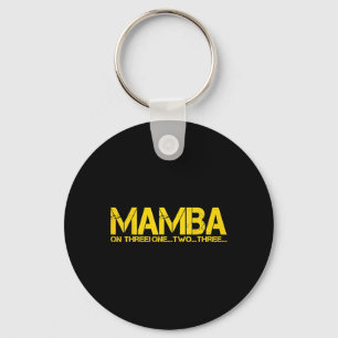 BASKETBALL HOOP CHAMPION MAMBA ON THREE MOTIVATION KEYCHAIN