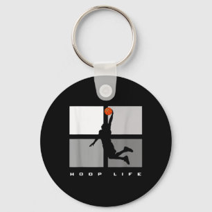Basketball Hoop Life Men Boys Fun Basketball Playe Keychain