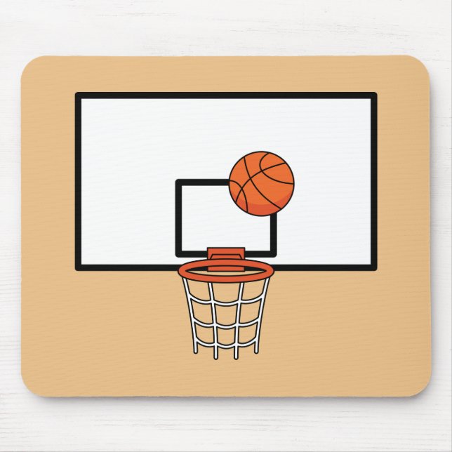 Basketball Hoop Mouse Pad (Front)