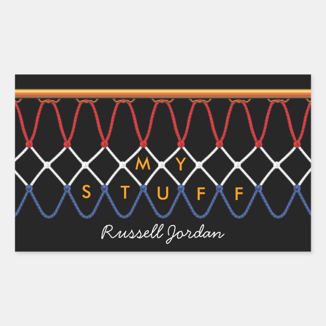 Basketball Hoop Net_Nothing but Net Personalized Sticker (Front)