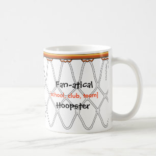 Basketball Hoop Net_outline_Fan-atical Hoopster Coffee Mug