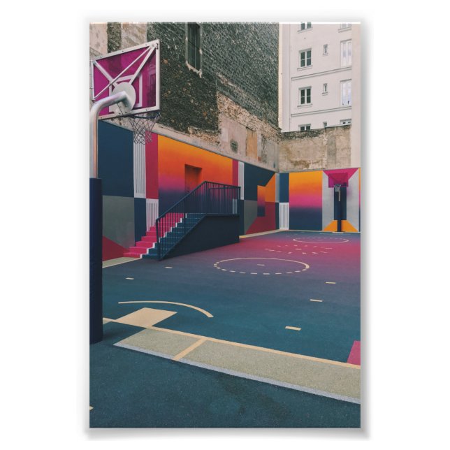Basketball Hoop Photo Print (Front)