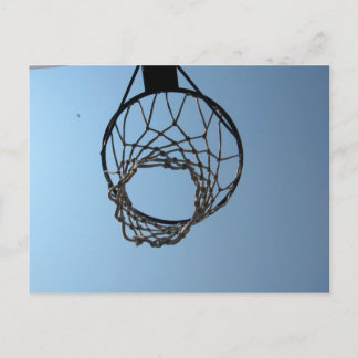 basketball hoop postcard