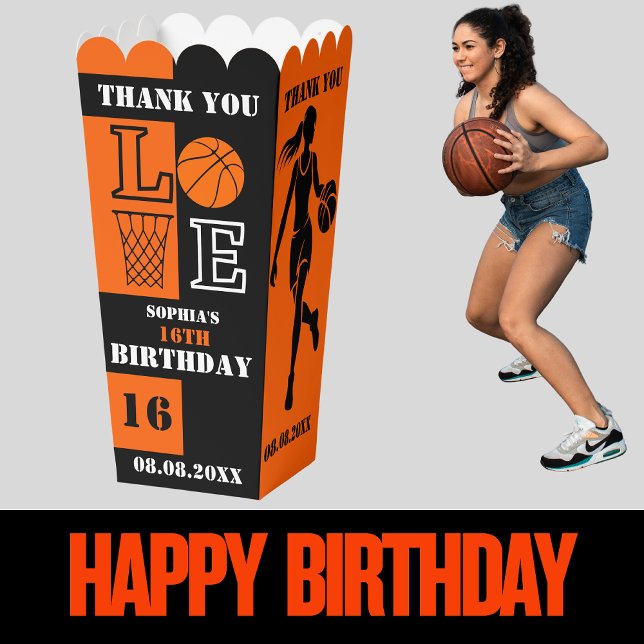 Basketball Hoops, Basketball Player Gift, Birthday Favor Box (Creator Uploaded)