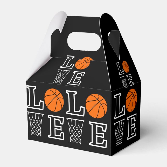 Basketball Hoops, Basketball Player Gift           Favor Box (Front Side)