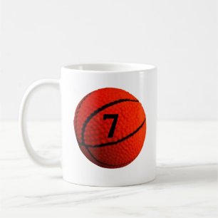 Basketball Hoops (Number) 7 Coffee Mug
