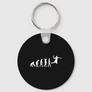 Basketball - Human Evolution Darwin Keychain