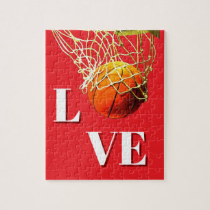 Basketball I Love Jigsaw Puzzle