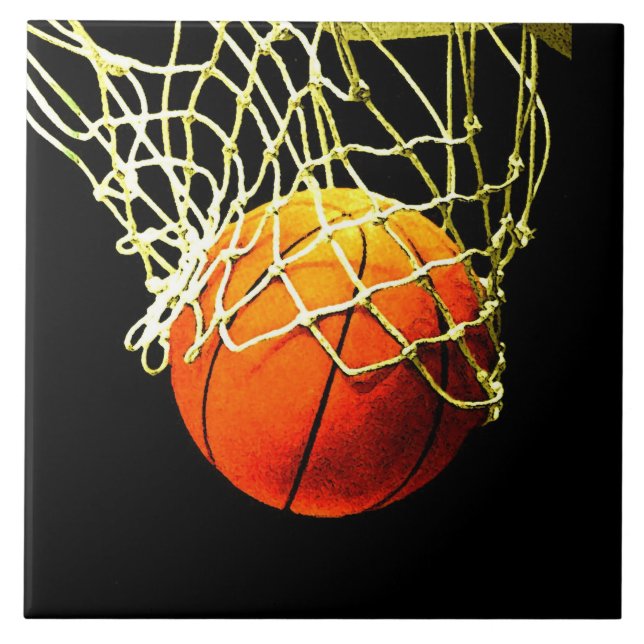 Basketball I Love Your Name Tile (Front)