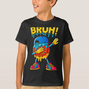 Basketball Ice Cream Drip Boys Girls Cute Dabbing T-Shirt