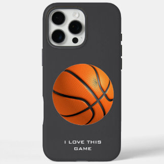 Basketball Illustration Painting Art Sports iPhone 16 Pro Max Case