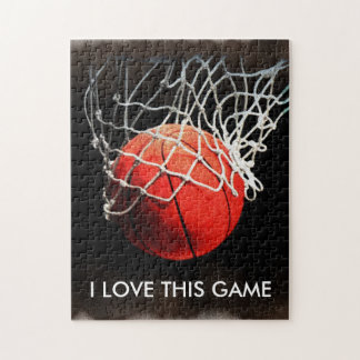 Basketball Illustration Painting Art Sports Jigsaw Puzzle