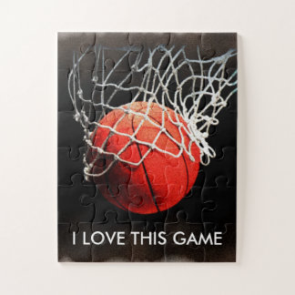 Basketball Illustration Painting Art Sports Jigsaw Puzzle