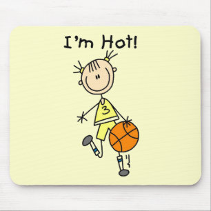 Basketball I'm Hot T-shirts and Gifts Mouse Pad