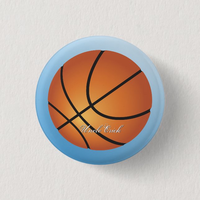 Basketball Image Incredible Budget Special 1 Inch Round Button (Front)