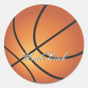 Basketball Image Incredible Budget Special Classic Round Sticker