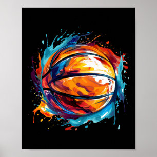 Basketball In Art Design 1  Poster