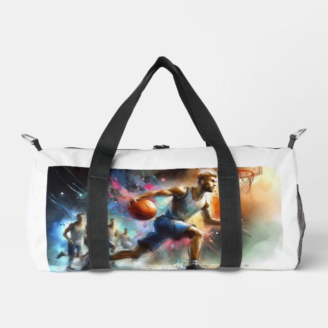 Basketball in Motion,  Duffle Bag (Front)