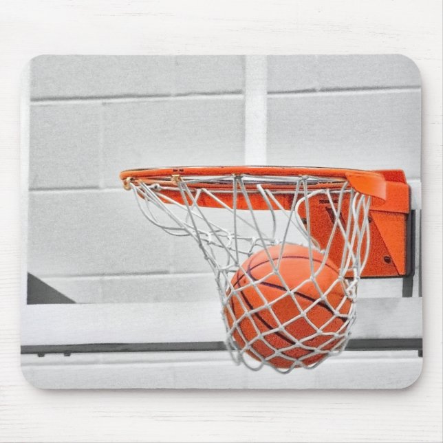 basketball in net mouse pad (Front)