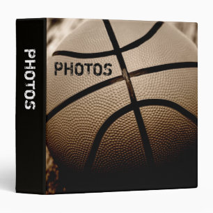 Basketball in Sepia 1.5" Photo Album Binder