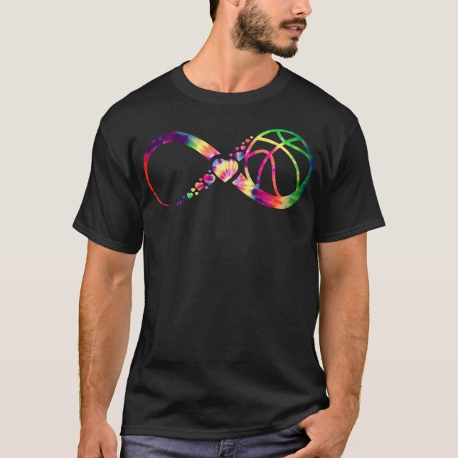 Basketball Infinity Tie Dye T-Shirt (Front)