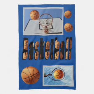 Basketball Inspiration Composition, Kitchen Towel
