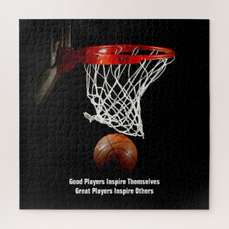Basketball Inspirational Quote Inspire Players Jigsaw Puzzle