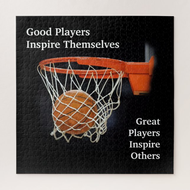 Basketball Inspirational Quote Inspire Players Jigsaw Puzzle (Vertical)