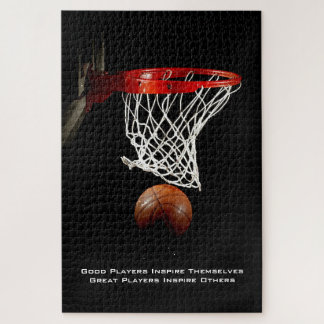 Basketball Inspirational Quote Inspire Players Jigsaw Puzzle