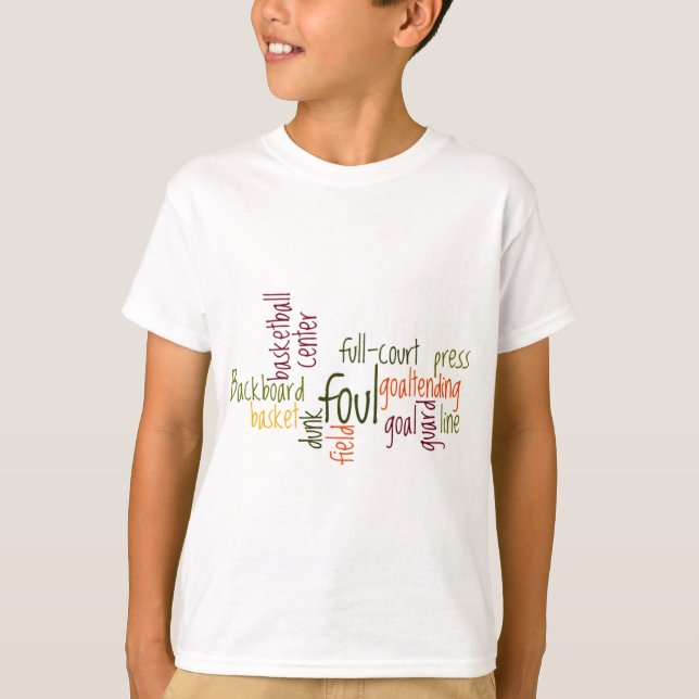 Basketball Inspirational Text Customize Product T-Shirt (Front)