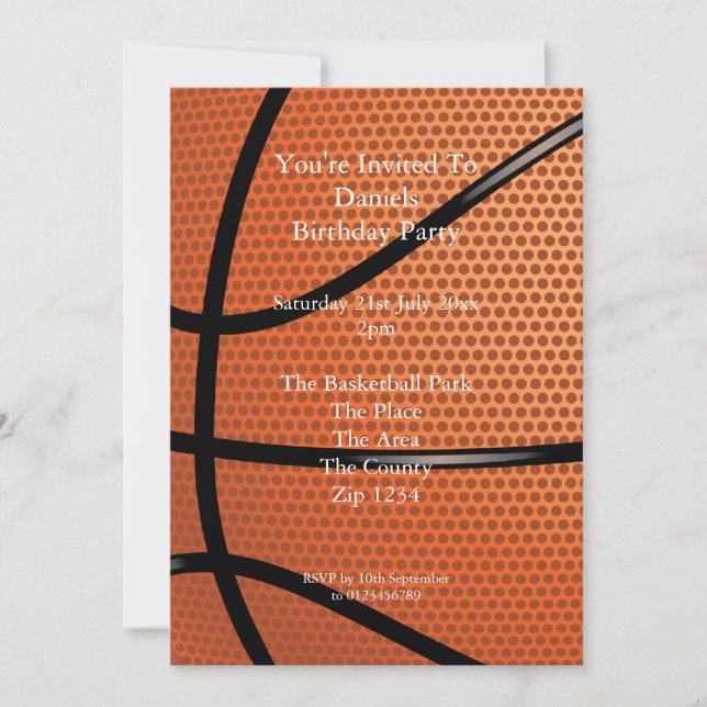 Basketball Invitation (Front)
