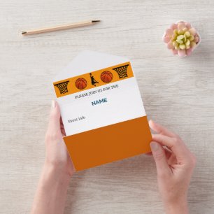 BASKETBALL INVITATION customizable