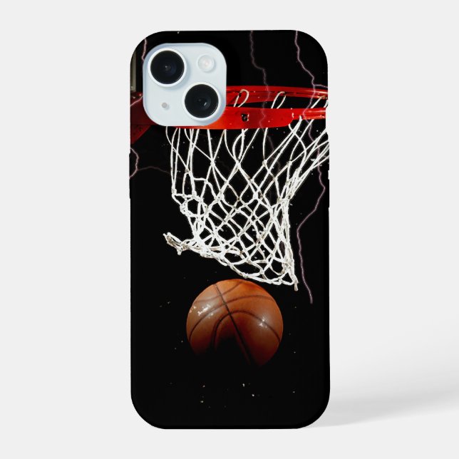 Basketball iPhone 15 Case (Back)