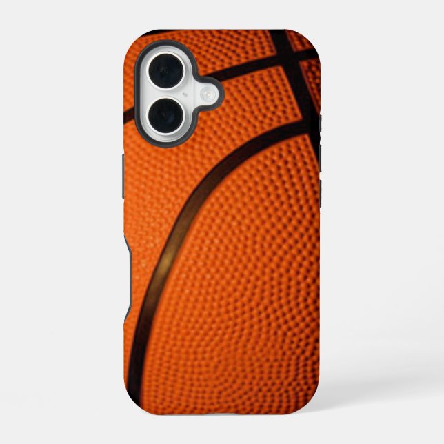 Basketball iPhone 16 Case (Back)