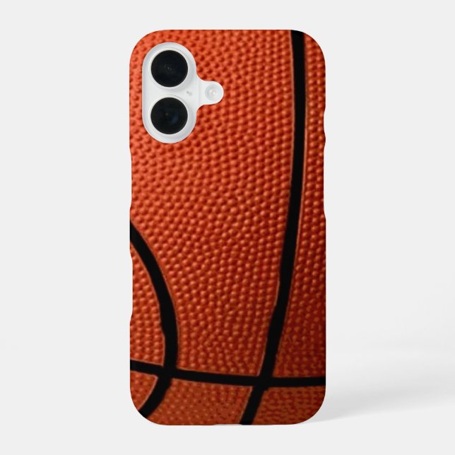 Basketball iPhone 16 Case (Back)