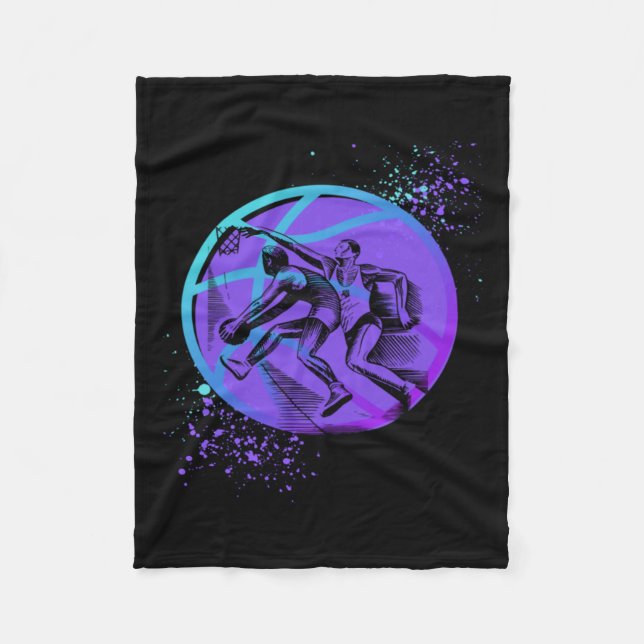 Basketball Is In The Game  Fleece Blanket (Front)