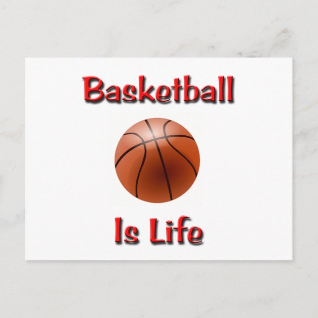 Basketball Is Life Postcard (Front)