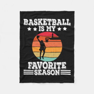 Basketball Is My Favourite Season 5  Fleece Blanket