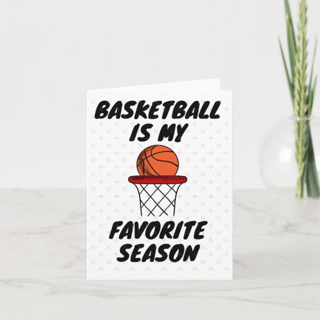Basketball Is My Favourite Season 8  Card (Front)