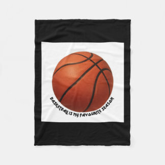 Basketball Is My Favourite Season Active Fleece Blanket